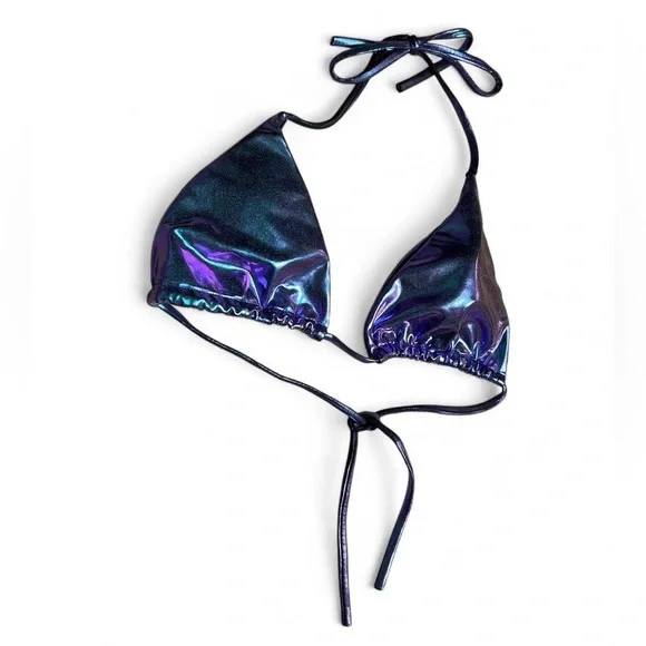 Iridescent Purple Bikini Top Small - Picture 2 of 10